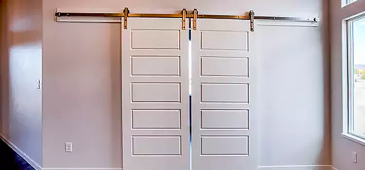 Glass Barn Door with Installation Hardware Kit Manhattan